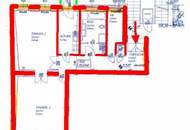 SPIEGELGASSE, GRABEN-NÄHE, 95 m2 Altbau mit Balkon, 2 Zimmer, Komplettküche, Wannenbad, Parketten, 4. Liftstock, Flügeltüren