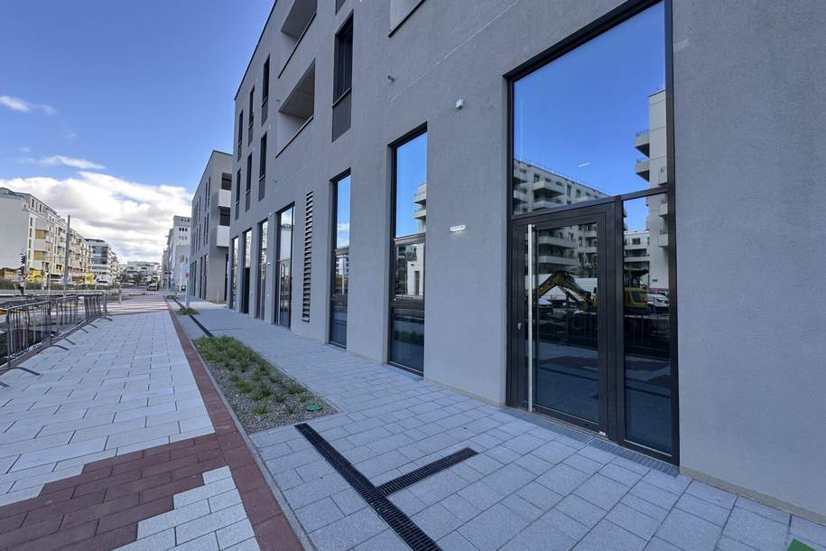 Erstbezug | Moderne Gewerbefläche im neuen Stadtquartier „An der Schanze“, Gewerbeobjekt-miete, 1.115,41,€, 1210 Wien 21., Floridsdorf