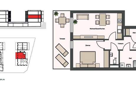 Befristet vermietete 2-Zimmer Anlegerwohnung im 1.OG! NEUBAU(T)RAUM mit Balkon! Provisionsfrei!, Wohnung-kauf, 229.620,€, 8054 Graz(Stadt)