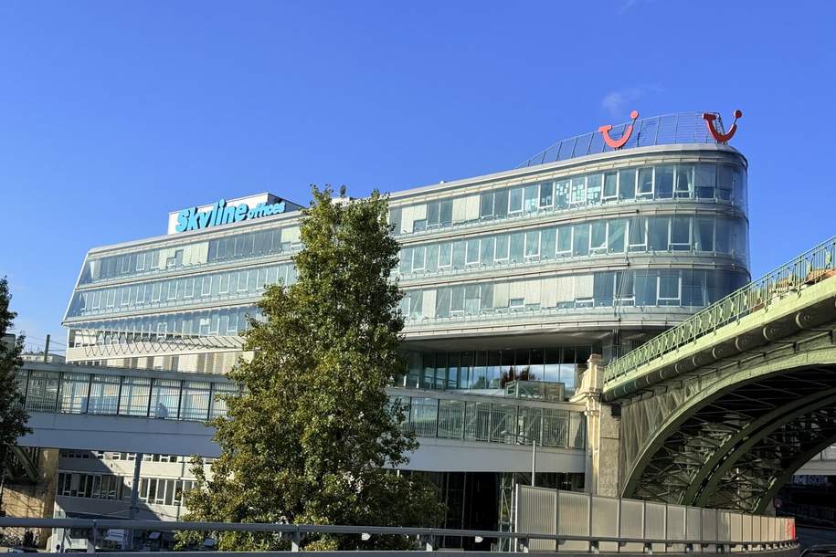1190! SKYLINE BÜRO: Bürofläche (teilbar) direkt bei U4/Station Spittelau!, Gewerbeobjekt-miete, 32.865,00,€, 1190 Wien 19., Döbling