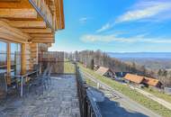 Blockhaus-Chalet A mit traumhaftem Ausblick in idyllischer Ruhelage