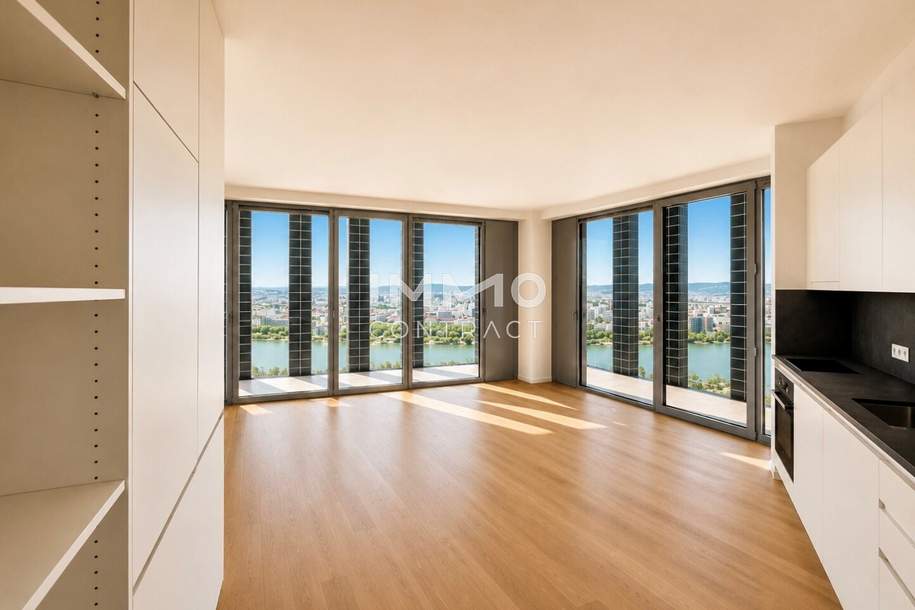 DC2 Ein Statement über der Stadt – Premium-Eckresidenz mit 36 m² Loggienfläche und ganztägiger Sonne, Wohnung-miete, 1.100,00,€, 1220 Wien 22., Donaustadt