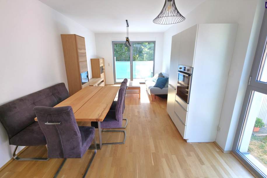 Koffer packen &amp; einziehen – Ihr Rundum-Sorglos-Paket: Erstbezug, moderne 3-Zimmer-Wohnung mit 2 Balkonen, stilvoller Möblierung &amp; moderner Haustechnik, Wohnung-miete, 1.396,00,€, 1100 Wien 10., Favoriten