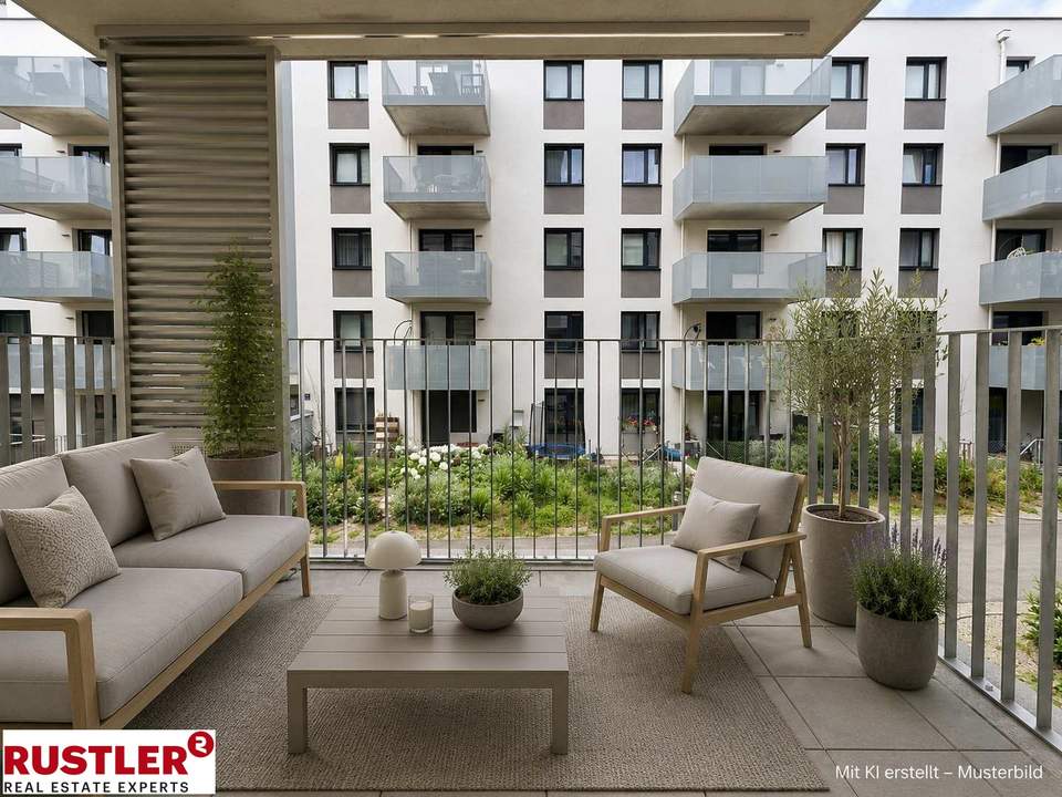 Moderne 2-Zimmer-Neubauwohnung mit Balkon in ruhiger, autofreier Wohnanlage