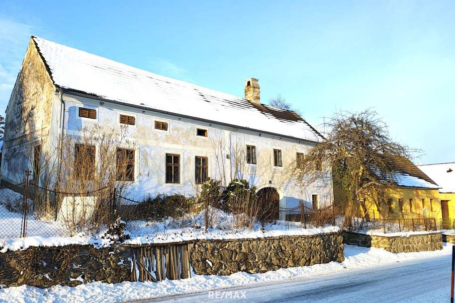 Historischer Dreiseithof in Weißenalbern mit Nebengebäuden und Entwicklungspotenzial, Haus-kauf, 60.000,€, 3932 Gmünd