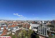 Traumhafte Maisonettewohnung mit Dachterrasse und Kamin - Blick auf den Stephansdom