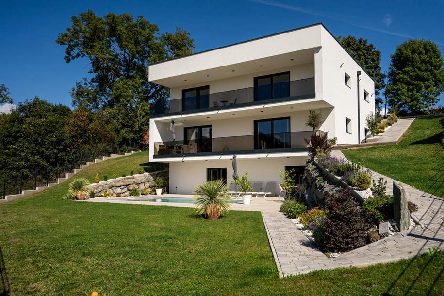 Moderner Lifestyle! Exklusives Wohnhaus in unmittelbarer Wörthersee-Nähe, Haus-kauf, 1.495.000,€, 9062 Klagenfurt Land