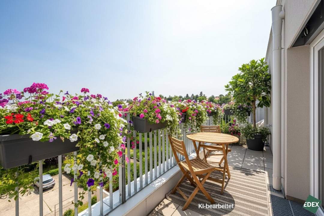 UMS ECK 51 – Effiziente 3-Zimmer-Wohnung mit Terrasse