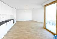 Sonnwendviertel: 1-Zimmer-Wohnung mit Balkon im 6. OG – Fitnessraum, Co-Working & Rooftop-Terrasse inklusive!