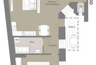 Exklusive Altbauwohnung mit großem Balkon in Gehweite zum Schweizergarten