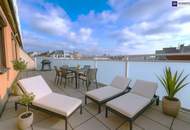 Urban Living: Neubau I 2-Zimmer I 60 m² Wohnkomfort I separate Küche I riesige Südterrasse I Weitblick I Toplage Mariahilf!