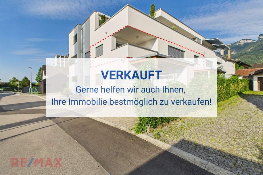Ihr neuer Rückzugsort mit Balkon und herrlicher Aussicht auf die Berge, Wohnung-kauf, 6845 Dornbirn
