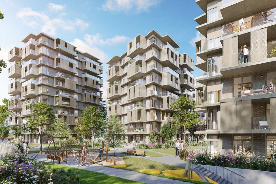 Zum Anlegerpreis: URBAN DAHEIM - VILLAGE IM DRITTEN, Wohnung-kauf, 337.000,€, 1030 Wien 3., Landstraße