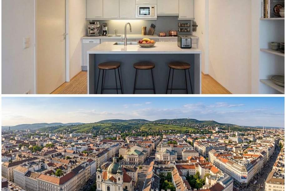 Moderne 2-Zimmer Wohnung 49,5 m² mit Aufzug im 7. Bezirk – Top Lage &amp; Energieeffizient!, Wohnung-miete, 1.275,00,€, 1070 Wien 7., Neubau