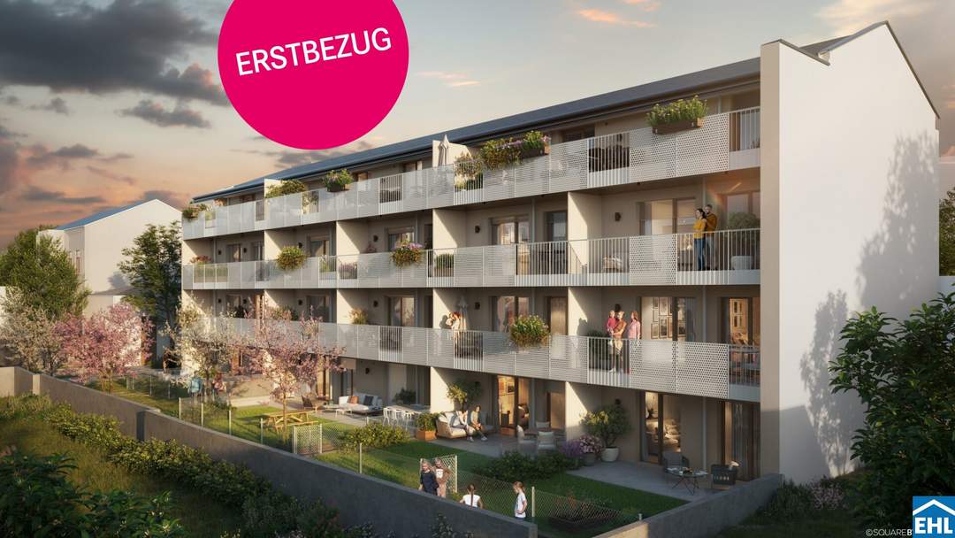 Großzügige Freiflächen: Loggia, Balkon, Terrasse oder Garten - ein Mehrwert für Ihr Investment