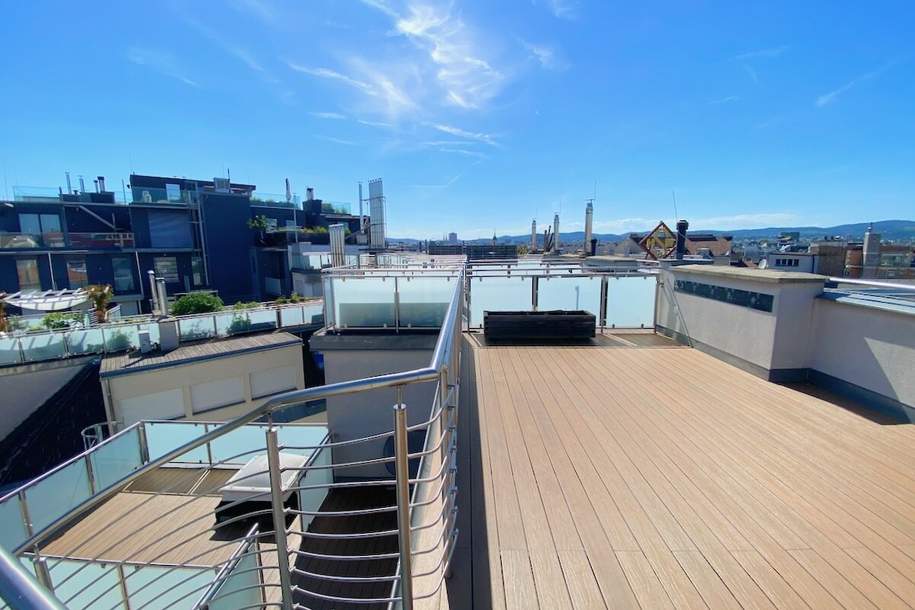 HERRLICHER RUNDUM-BLICK über WIEN! 2 TERRASSEN, 4 ZIMMER!!, Wohnung-miete, 2.690,00,€, 1020 Wien 2., Leopoldstadt
