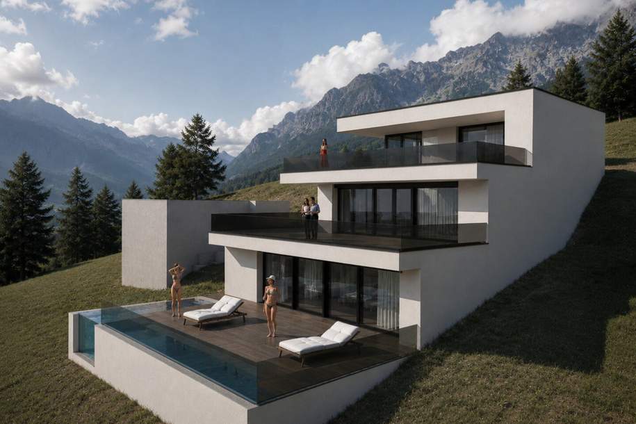Exklusives Baugrundstück mit geplantem Einfamilienhausprojekt in Pfarrwerfen, Grund und Boden-kauf, 2.400.000,€, 5452 Sankt Johann im Pongau