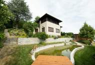 Italienischer Flair am Kulm – ästhetisches Eck-Toskana-Haus mit unverbaubarer Fernsicht in absoluter Ruhelage mit Ganztagssonne.