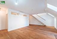 Maisonette mit Flair: Hochwertige Wohnung mit großzügiger Freiflächen! Einbauküche und Klimaanlage inklusive!