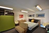 Flexibel gestaltbares Büro mit großen Glasfronten am Donaukanal