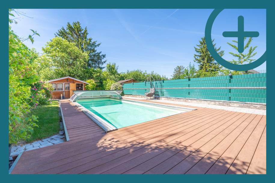 Familienhit mit Gartenidylle und Pool, Haus-kauf, 599.000,€, 1220 Wien 22., Donaustadt