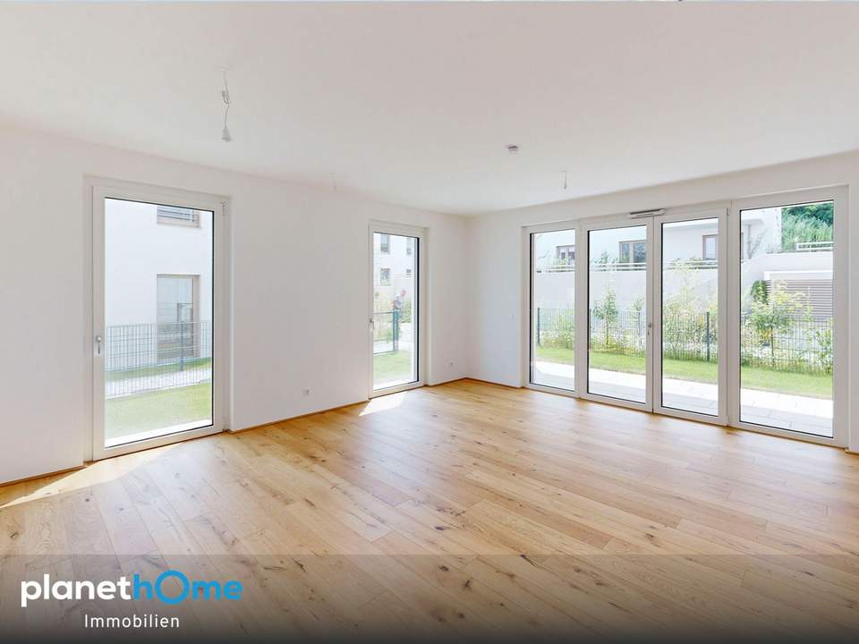 Erstbezug : Neubau : 3-Zimmer-Wohnung : Garten : Loggia