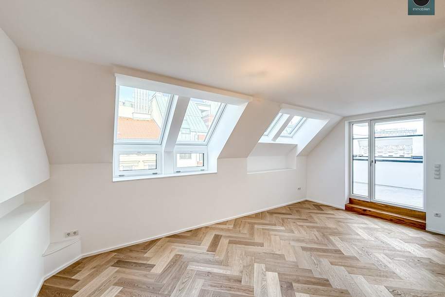 Elevate 1090 – Erstbezug: Luxus Dachgeschoss - Wohnung (klimatisiert) mit Terrasse nahe U6 Alser Straße, AKH!, Wohnung-kauf, 649.000,€, 1090 Wien 9., Alsergrund