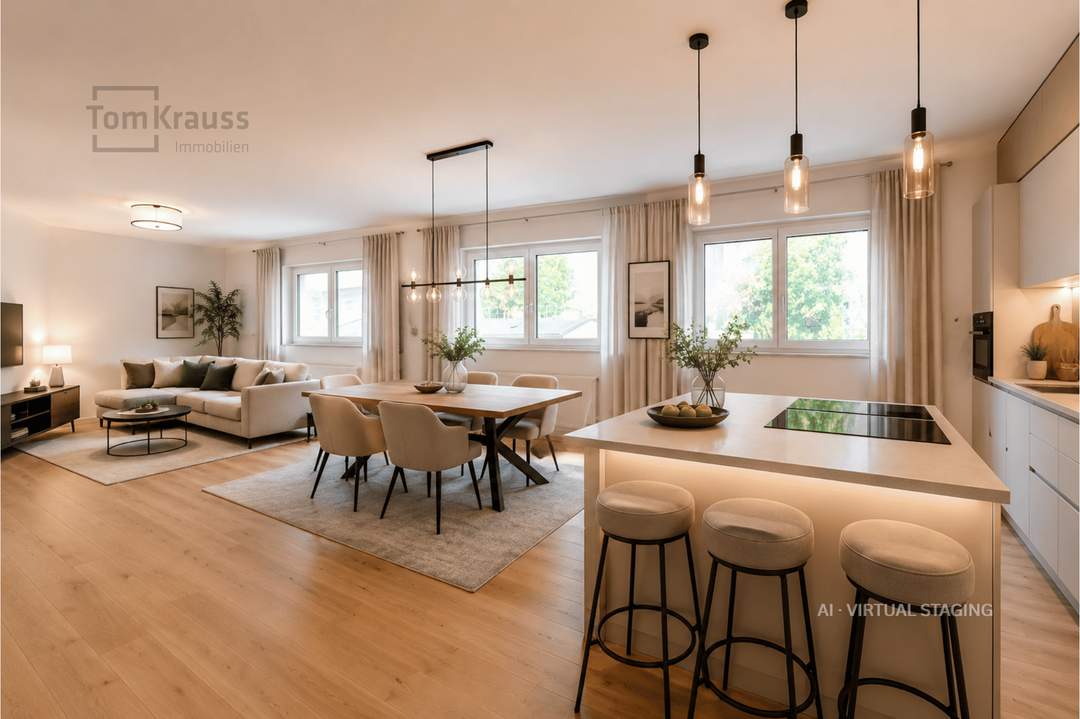 GROSSZÜGIGE 2-ZIMMER-DACHGESCHOSSWOHNUNG MIT PRIVATER DACHTERRASSE