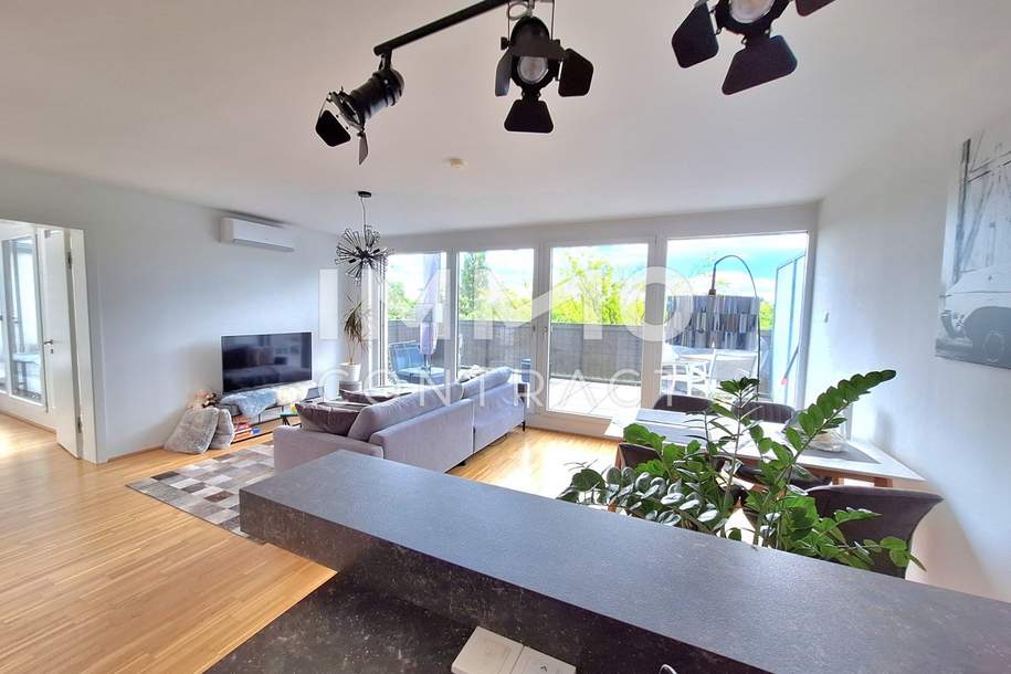 Terrassentraum am Biberhaufenweg; 2 Zimmer; 2 Terrassen mit insgesamt 38m², Wohnung-kauf, 389.000,€, 1220 Wien 22., Donaustadt