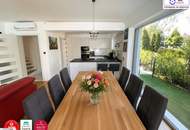 Moderne Designvilla mit Pool, Wintergarten, Kamin - Massivbau in Toplage mit perfekter Anbindung an die U6 (550 m) und Badner Bahn (350 m)