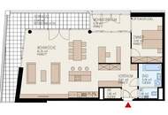 Lichtdurchflutete 2-Zimmer-Wohnung mit Loft-Flair und großzügiger Terrasse in Linz nähe Wifi zu vermieten! (Top 65)