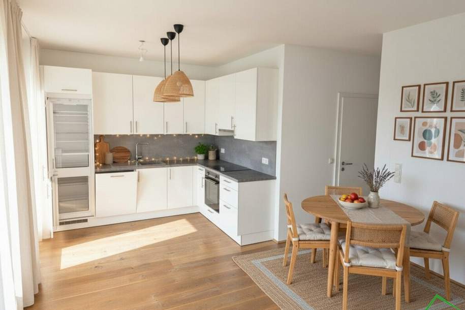 Moderne 2-Zi-Wohnung mit Balkon, Einbauküche &amp; Garage in 1230 Wien zu mieten!, Wohnung-miete, 1.090,98,€, 1230 Wien 23., Liesing