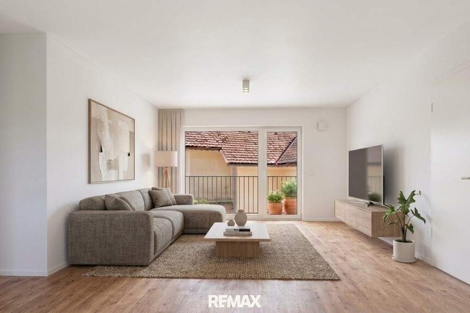 Neubau-Highlight Bluntaustraße.91 - 4‑Zimmer‑Wohnung mit großem West‑Balkon, Wohnung-kauf, 658.920,€, 5440 Hallein