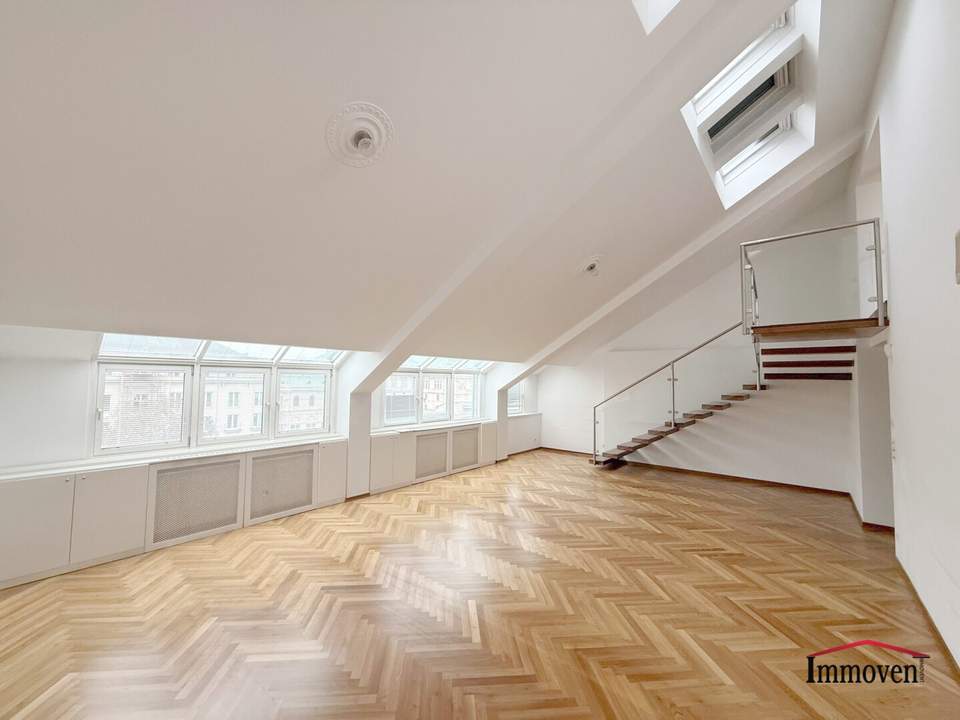 GENERALSANIERT und ERSTBEZUG - Elegantes Büro mit Dachterrasse bei der Wiener Oper! (Mietbeginn 01.07.2026)