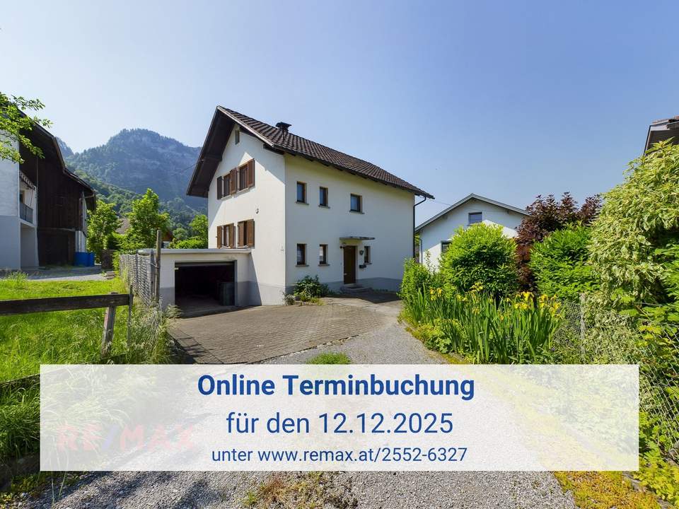 Einfamilienhaus in ruhiger Lage in Dornbirn zu vermieten!