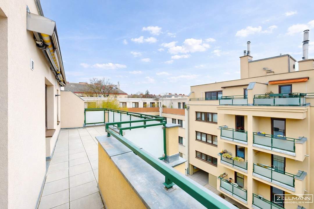 HETZENDORF an der Grenze zu Hietzing | 2 1/2 Zimmer + Wohnküche | Sonnige Dachterrassenwohnung | ZELLMANN IMMOBILIEN