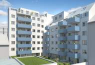 2-Zimmer-Neubauwohnung mit Markenküche, 5,43m² Balkon und Kellerabteil - Innenhofseitige Ausrichtung