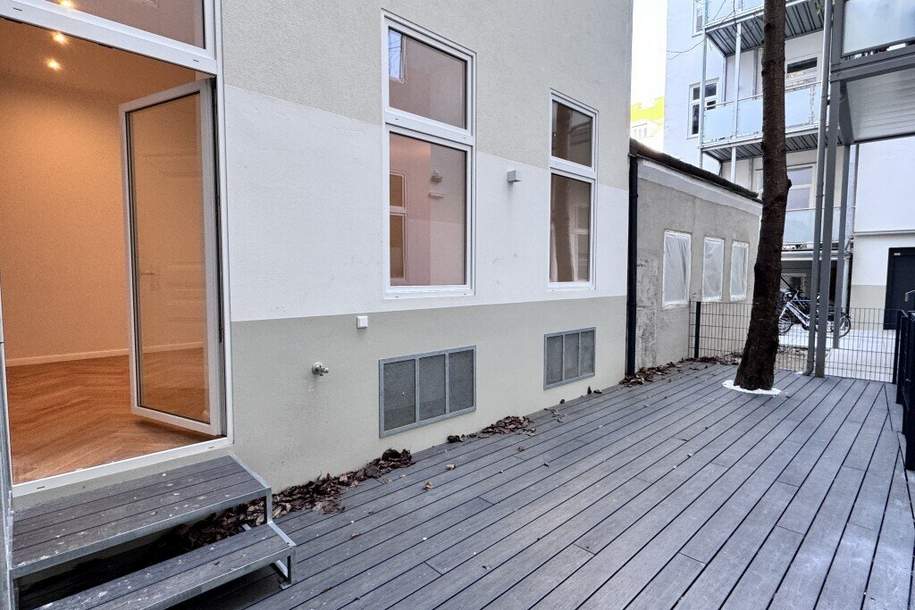 Hofseitige Terrassenwohnung in der Kaiserstraße, Wohnung-kauf, 385.000,€, 1070 Wien 7., Neubau