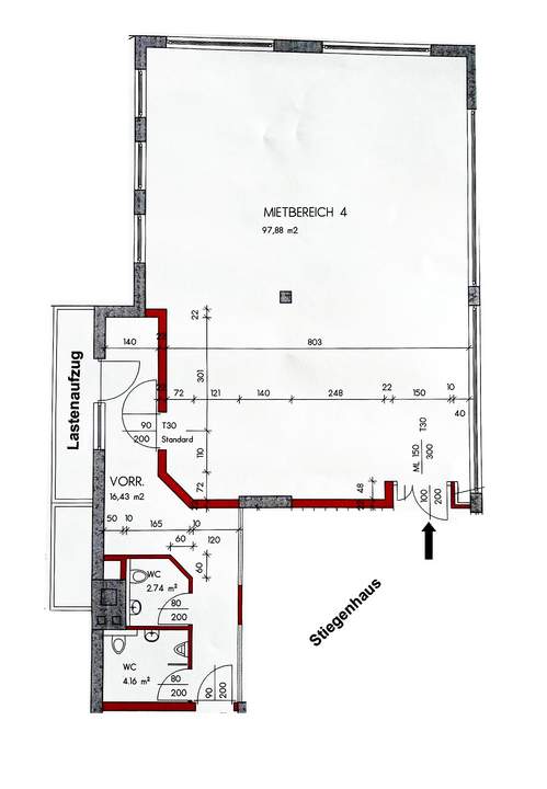 Büro / Ordination in Zentrumsnähe von Schwarzach - 98 m²