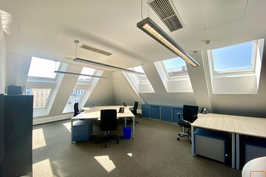 KARMELITERVIERTEL - möblierte Bürofläche mit 7 Arbeitsplätzen in den Art &amp; Garden Offices, Gewerbeobjekt-miete, 2.500,00,€, 1020 Wien 2., Leopoldstadt