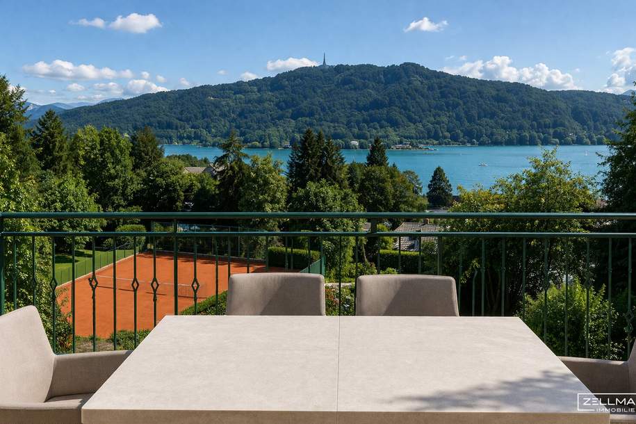 PÖRTSCHACH | Villa Leonstain | Pool ganzjährig | traumhafter Seeblick | ca. 200m Luftlinie zum See | Aufzug | ZELLMANN IMMOBILIEN, Haus-kauf, 3.499.000,€, 9210 Klagenfurt Land