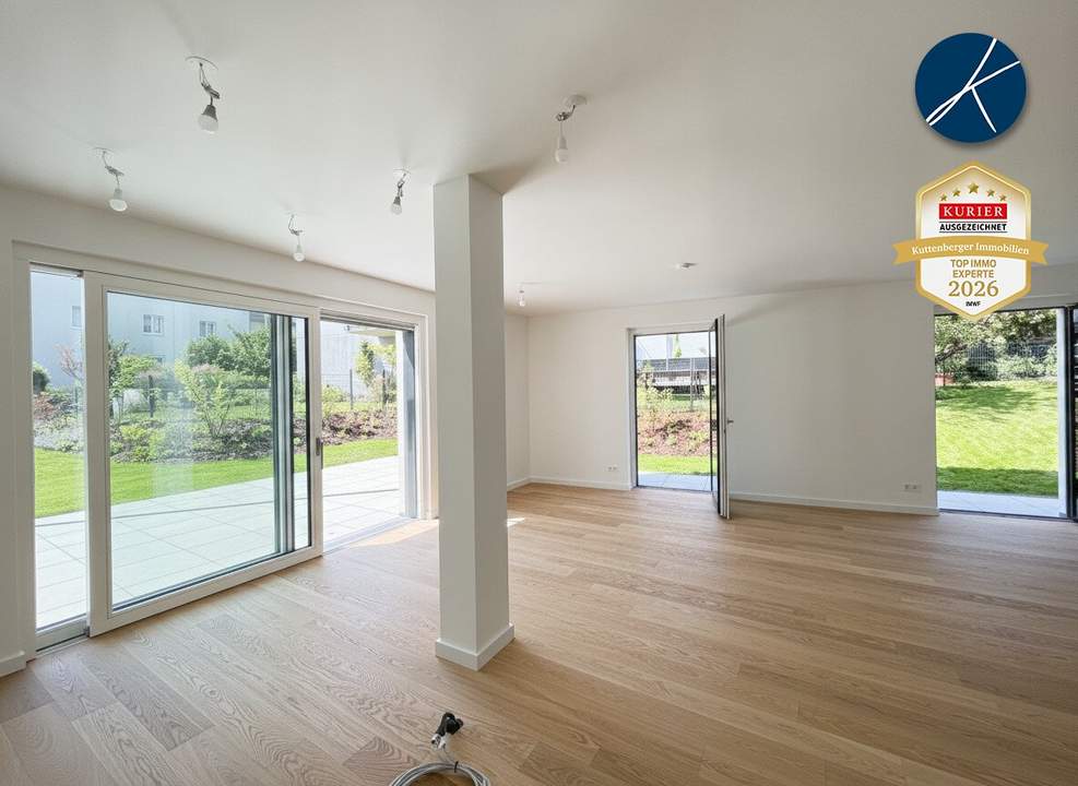 🌻🌼🌺Gartentraum mit 400m² Außenflächen und 7 Terrassentüren (Top 4) - Erstbezug!