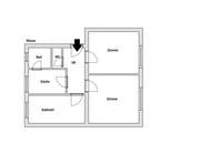 Teilsanierungsbedürftige 3-Zimmerwohnung mit guter Anbindung