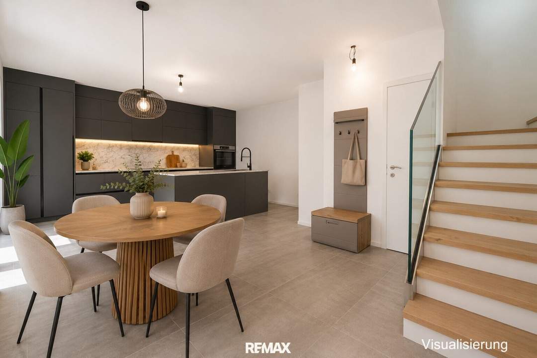 Topmodernes, Neubau - Einfamilienhaus in Zentrumslage mit Küche, Garage und Parkplatz!
