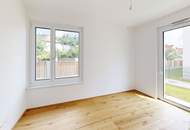 3-Zimmer-Wohnung mit Loggia, umrandet von rund 100 m² Eigengarten