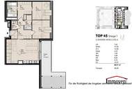 TOPLAGE und ERSTBEZUG: Straßenseitige, moderne 3-Zimmerwohnung mit großer Terrasse! Besichtigung ab Februar 2025 möglich!