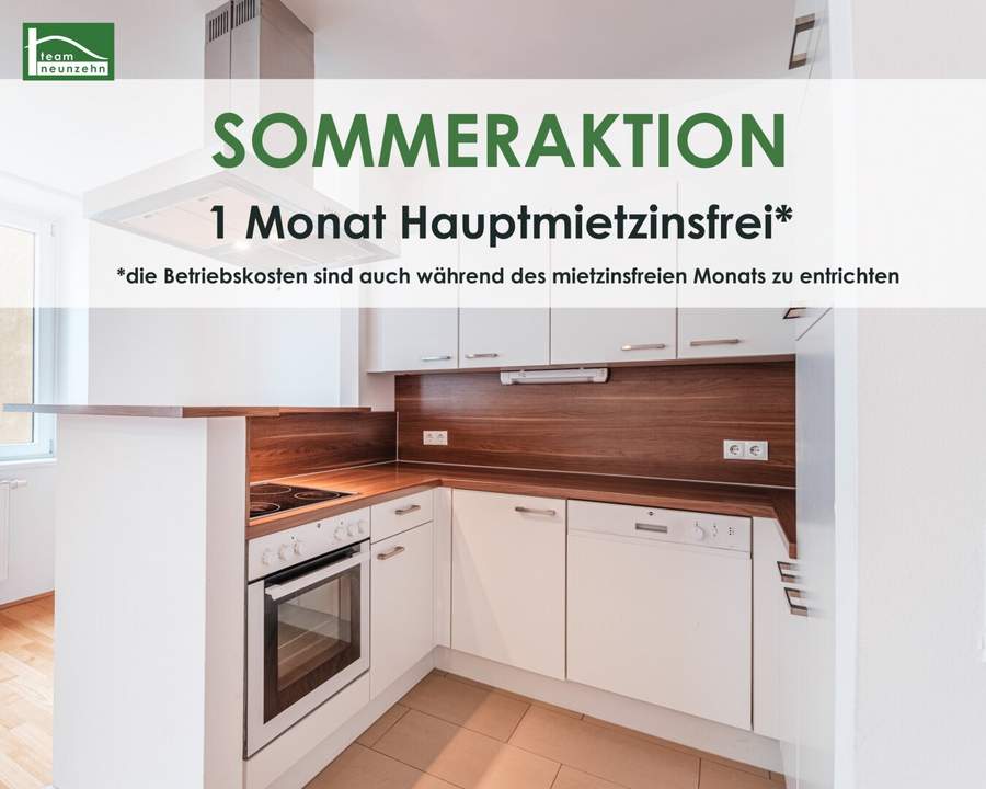 Wohnen beim Sonnwendviertel: 2-Zimmer Wohnung inkl. Einbauküche und Loggia!