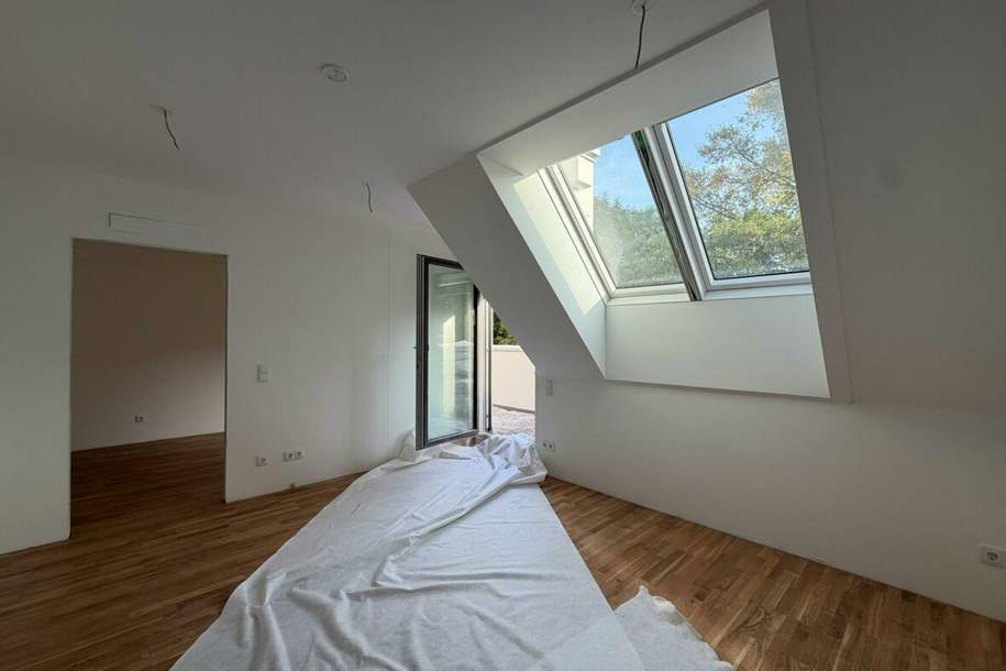 kurz vor Fertigstellung! charmante 2 Zi Dachgeschoßwohnung mit Freifläche in ruhiger Lage_PROVISIONSFREI! Wolsteingasse 51_Stg. 1 / T10, Wohnung-kauf, 255.000,€, 1210 Wien 21., Floridsdorf