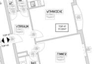 Neuwertige 2-Zimmer-Wohnung in 1050 Wien