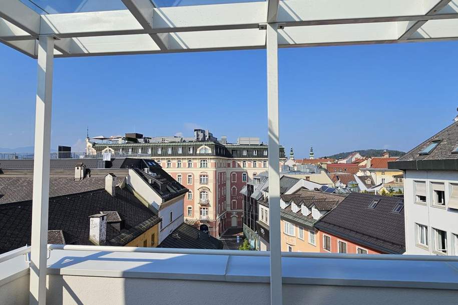 Luxuriöses Penthouse mit Dachterrassen und Panoramablick in Zentrumsnähe, Wohnung-miete, 2.870,00,€, 9020 Klagenfurt(Stadt)